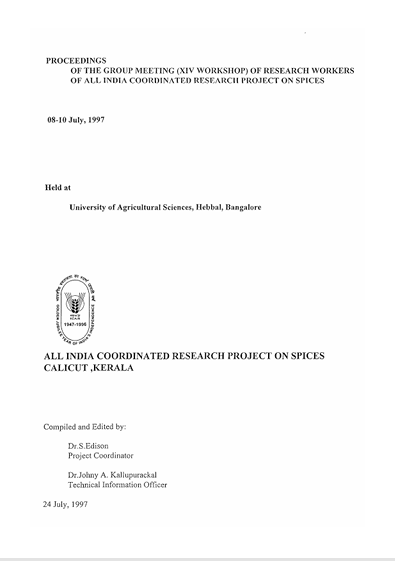 Proceedings 1997 Cover
