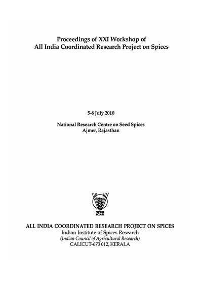 Proceedings 2010 Cover