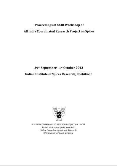 Proceedings 2012 Cover