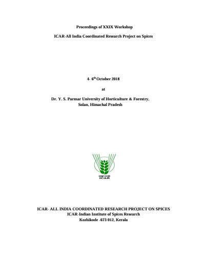 Proceedings 2018 Cover